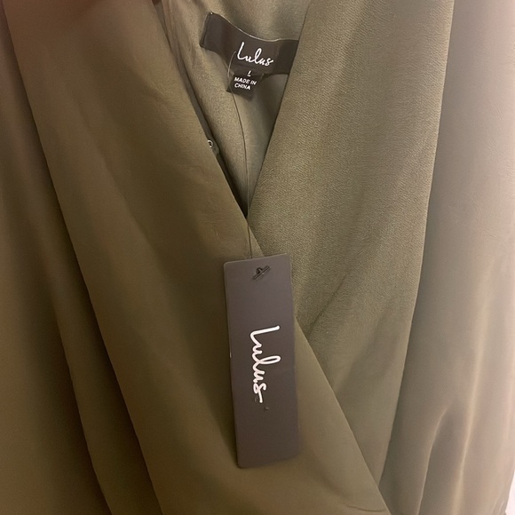 Lulu’s Army Green Jumpsuit - Picture 6 of 8